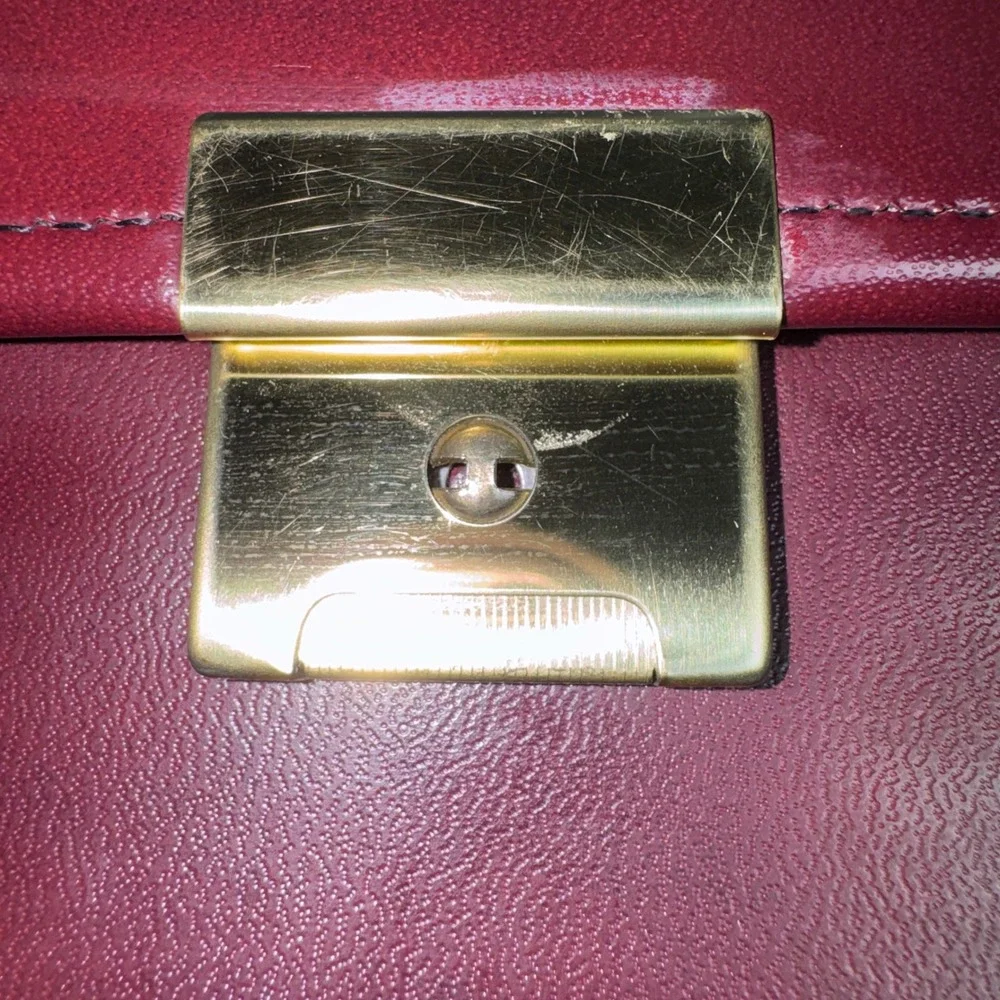 Hazel America's Case Maker Burgundy Vintage Portfolio Folder Latch Closure USA